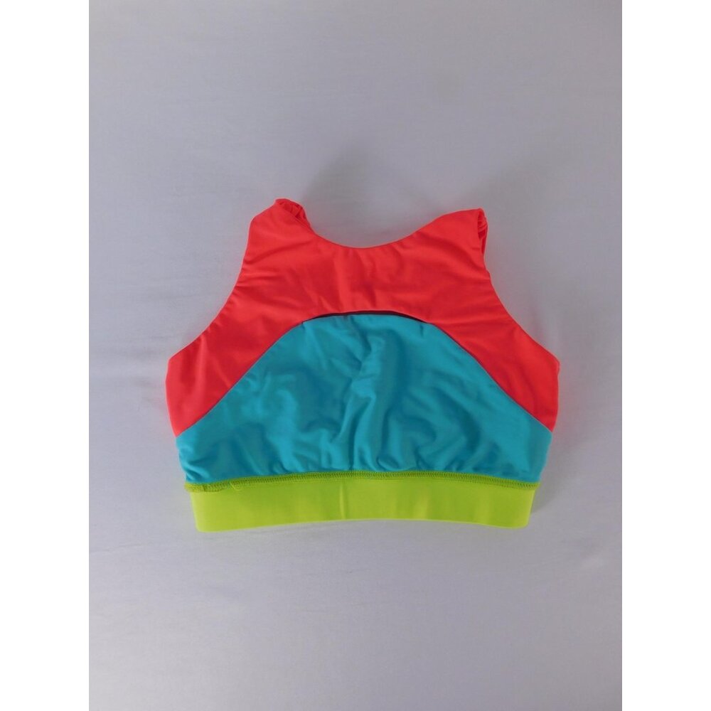Purple Pixies Dance Trifecta Tank Top Womens Small Multicolor Cropped